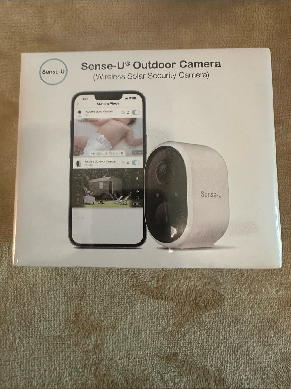 Sense -U Outdoor Wireless Solar Security Camera - White